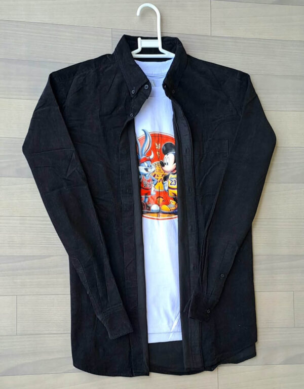 Black Corduroy Shirt