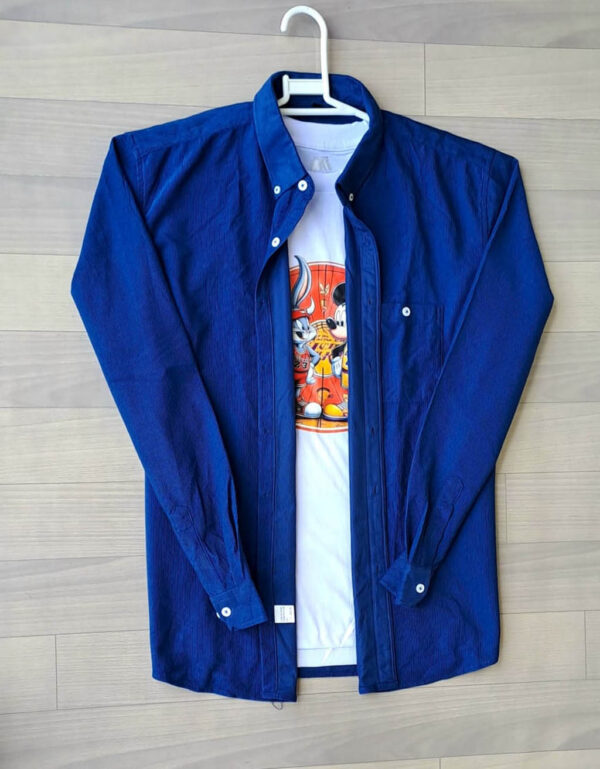 Blue Corduroy Shirt