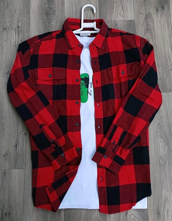 Red Flannel Fabric Shirt