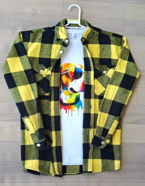 Yellow Flannel Fabric Shirt