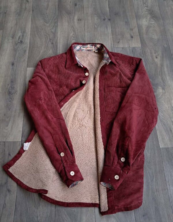 Maroon Corduroy Shirt